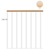 Classic Landing Banister - White: 1m Starter Kit - Beech Oiled