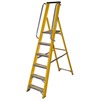 Glass Fibre Platform Step Ladders With Handrails