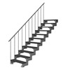 Trimax Gardentop Staircase With Handrail - Anthracite