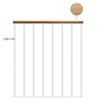 Classic Landing Banister - White: 1m Starter Kit - Oak Oiled