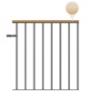Classic Landing Banister - Pearl Grey: 1m Starter Kit - Beech Oiled