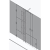 Fixed Vertical Ladder with Safety Cage