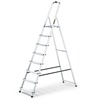 HOME Aluminium Platform Step Ladders