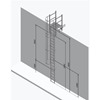 Fixed Vertical Ladder - Hoops & Parapet Crossover