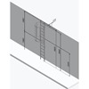 Fixed Vertical Ladder with Safety Cage