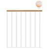 Classic Landing Banister - White: 1m Extension Kit - Oak Varnished