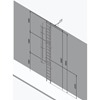 Fixed Vertical Ladder with Safety Cage