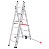 Hailo Combination Ladders with Adjustable Pedal
