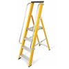 Glass Fibre Platform Step Ladders With Handrails