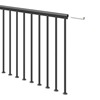 Classic Landing banister for spiral Staircases: White - 1m Extension Kit