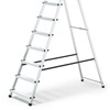 HOME Aluminium Platform Step Ladders