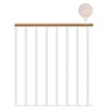 Classic Landing Banister - White: 1m Extension Kit - Oak White Oiled