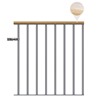 Classic Landing Banister - Pearl Grey: 1m Starter Kit - Beech Varnished