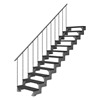 Trimax Gardentop Staircase With Handrail - Anthracite