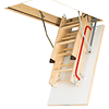 3 Section Folding Wooden Loft Ladder (LWK Komfort)