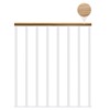 Classic Landing Banister - White: 1m Extension Kit - Oak Oiled