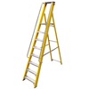 Glass Fibre Platform Step Ladders With Handrails