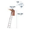 Sliding 3 Section Loft Ladder 