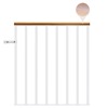 Classic Landing Banister - White: 1m Starter Kit - Oak Varnished