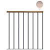 Classic Landing Banister - Pearl Grey: 1m Extension Kit - Oak Varnished