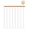 Classic Landing Banister - White: 1m Extension Kit - Beech Oiled