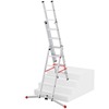 Hailo Combination Ladders with Adjustable Pedal