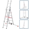 Hailo Combination Ladders with Adjustable Pedal