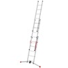 Hailo Combination Ladders with Adjustable Pedal