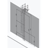 Fixed Vertical Ladder - Hoops & Parapet Crossover