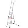 Hailo Combination Ladders with Adjustable Pedal