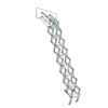 Columbus Junior Aluminium Concertina Loft Ladder