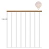 Classic Landing Banister - White: 1m Starter Kit - Oak White Oiled