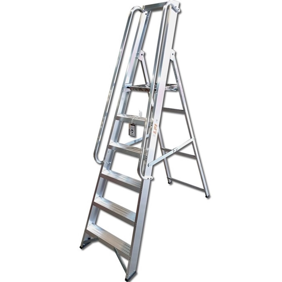 Ladder 10. Double sided compact folding ladder uk.