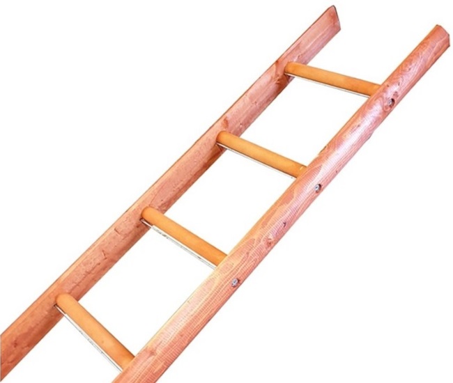 Wooden ladder