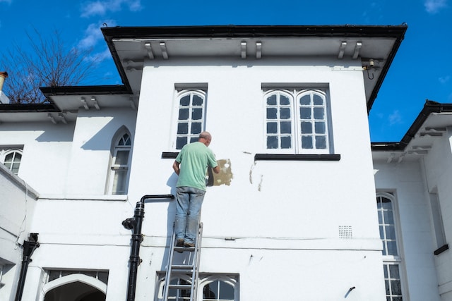 man on ladder