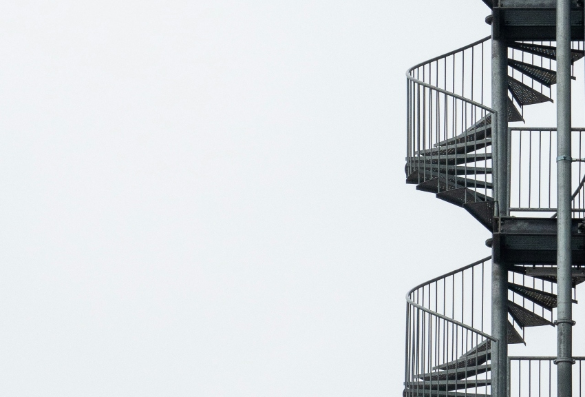 exterior metal spiral staircase - spiral staircase pros and cons