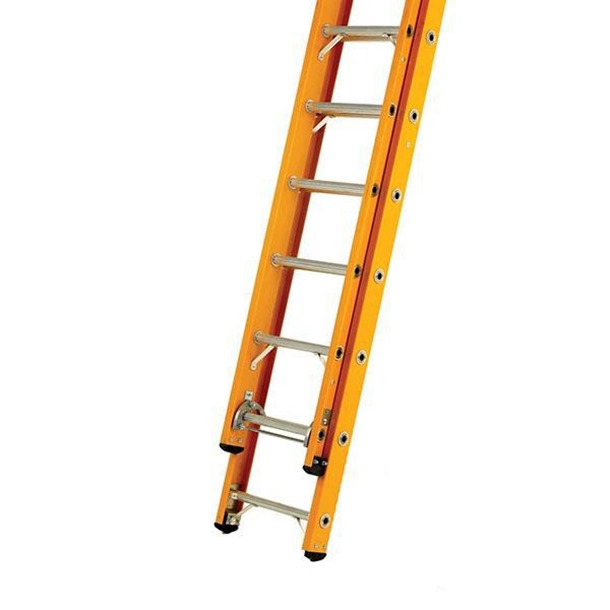 glass fibre double extension ladder