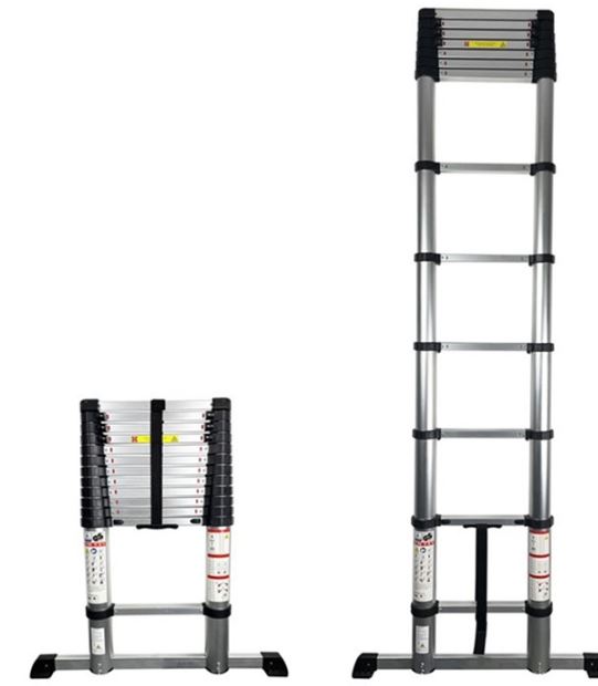 How to use a telescopic ladder
