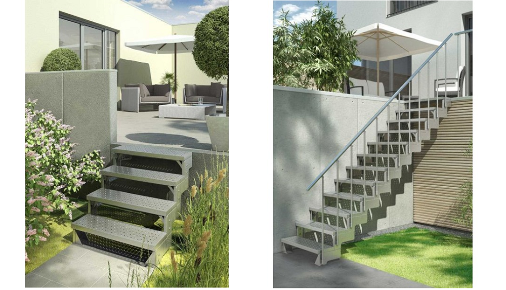 metal steps for garden