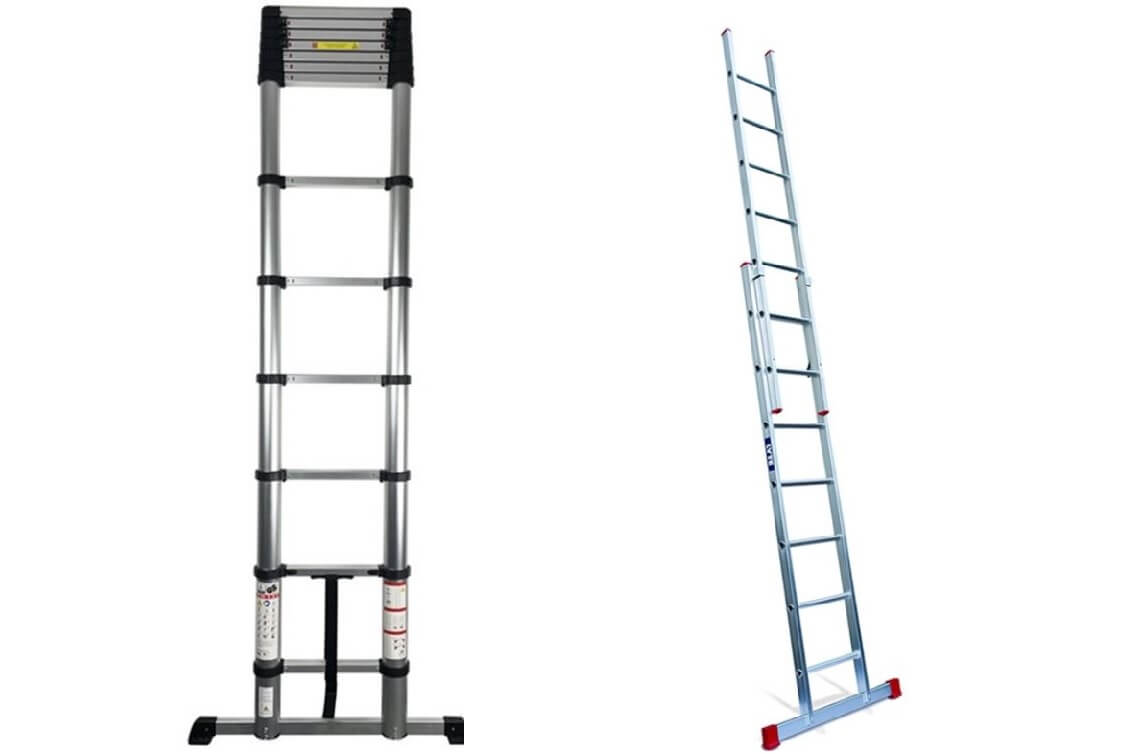 telescopic ladder vs extension ladder