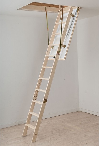 Wooden loft ladder